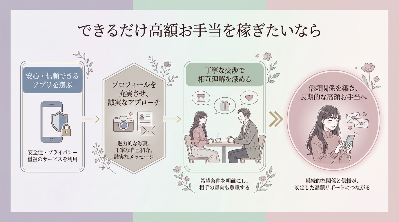 できるだけ高額お手当を稼ぎたいなら