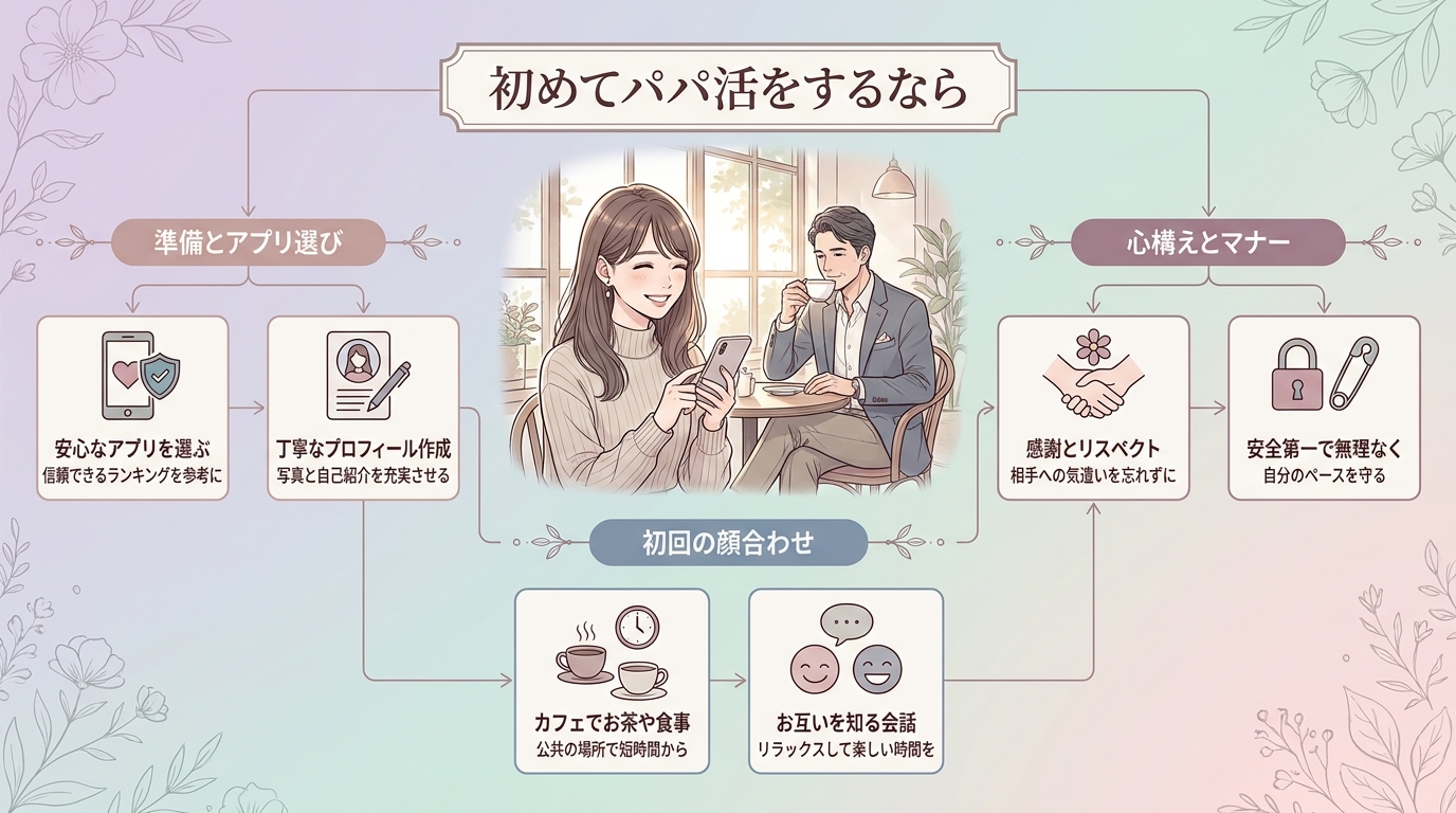 初めてパパ活をするなら