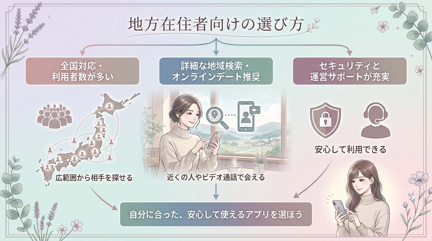 地方在住者向けの選び方