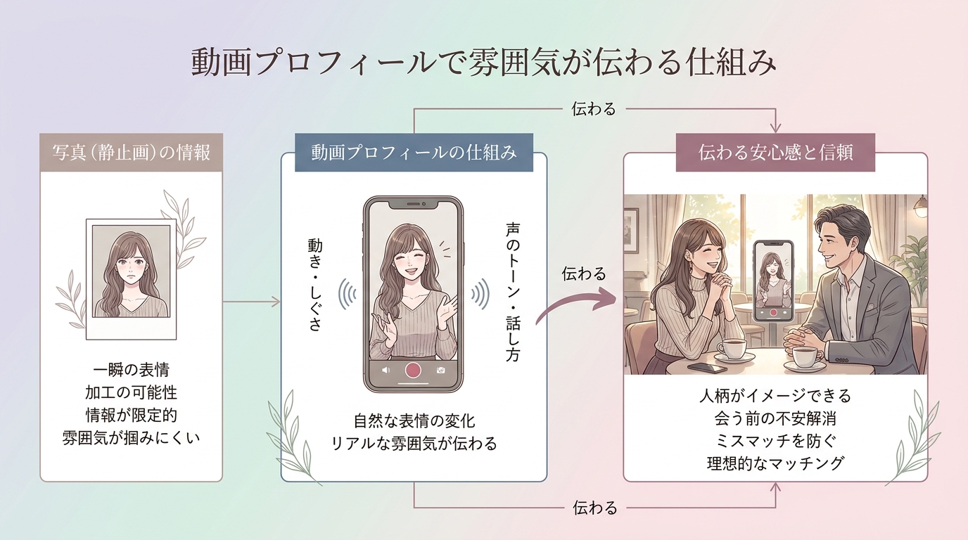 動画プロフィールで雰囲気が伝わる仕組み