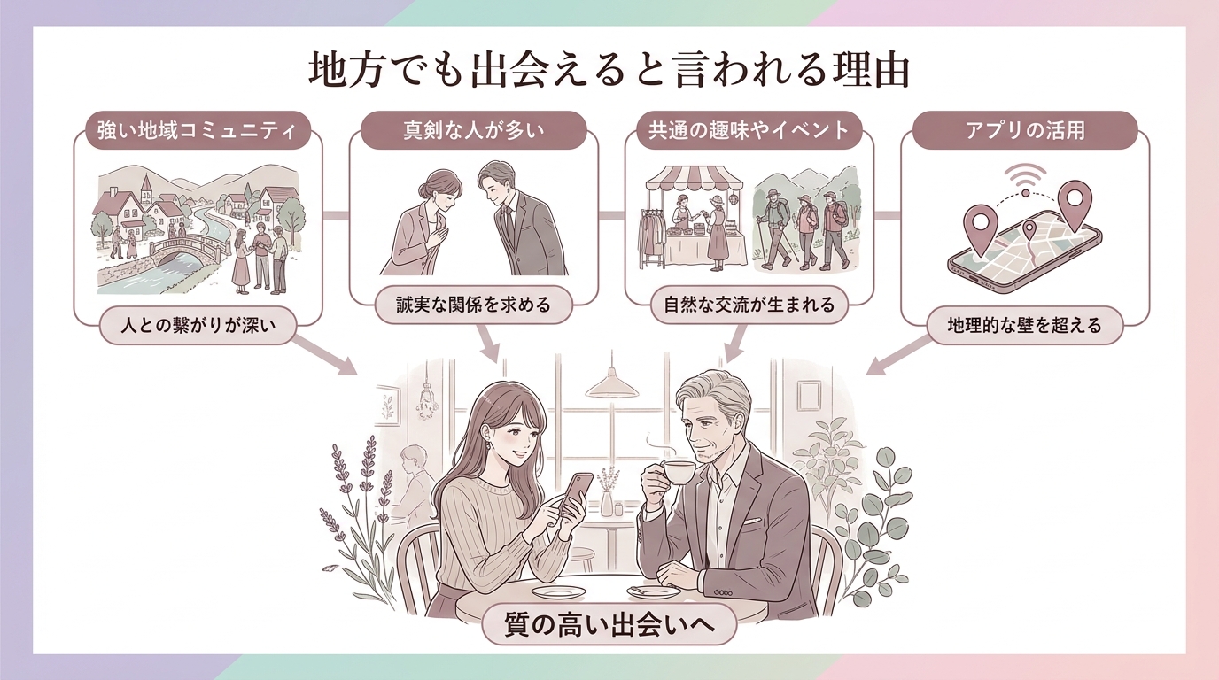 地方でも出会えると言われる理由